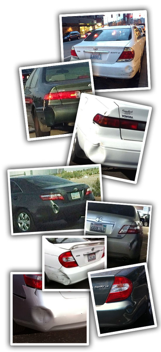 Illustration for article titled The Incredible Mystery Of The 'Camry Dent'